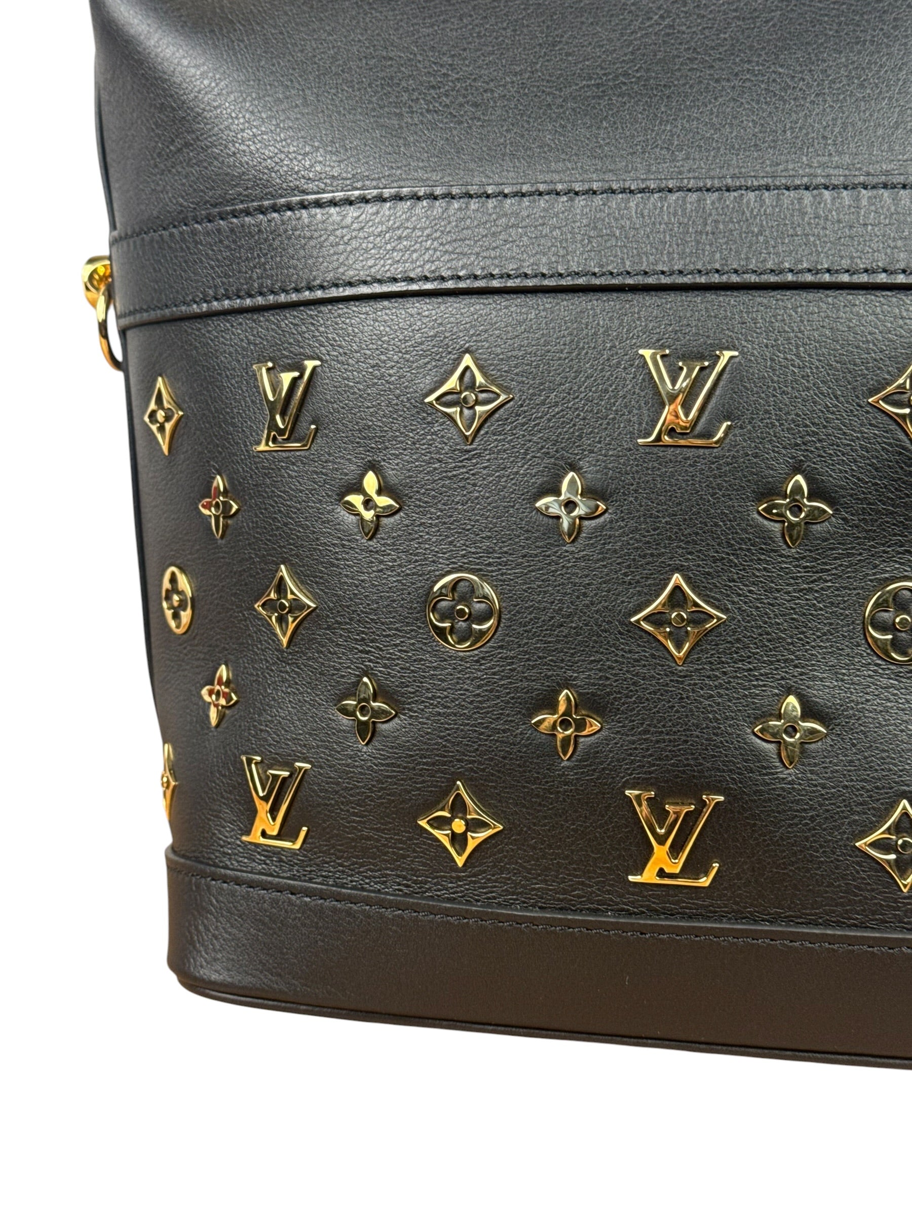 Louis Vuitton Black Leather Cruiser Handbag