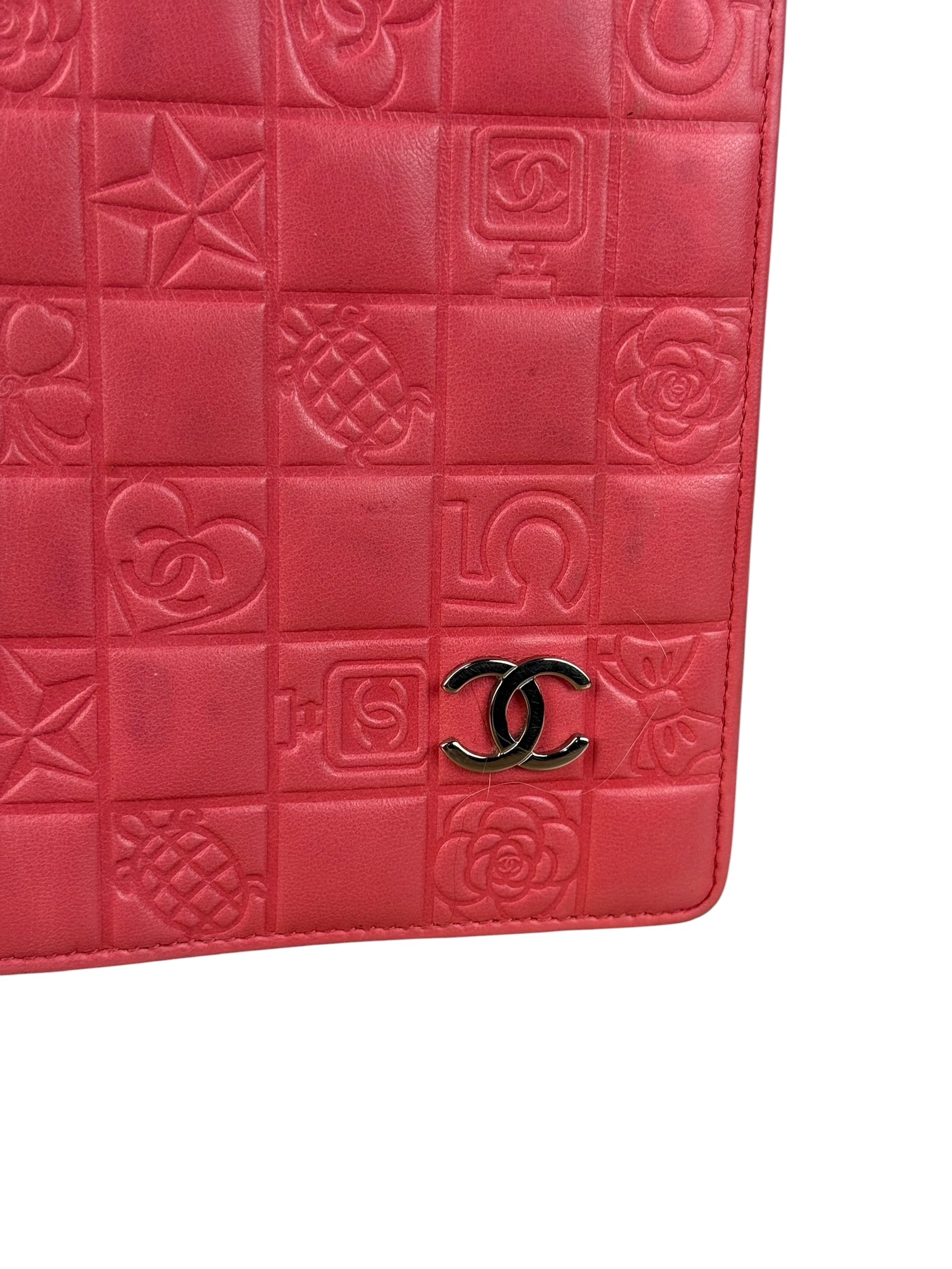 Chanel Pink Quilted Leather Lucky Symbols Long Wallet 2004