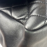 Chanel Vintage Black Quilted Lambskin Shoulder Bag 2010