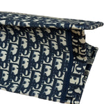 Christian Dior Navy Ecru Oblique Small Book Tote