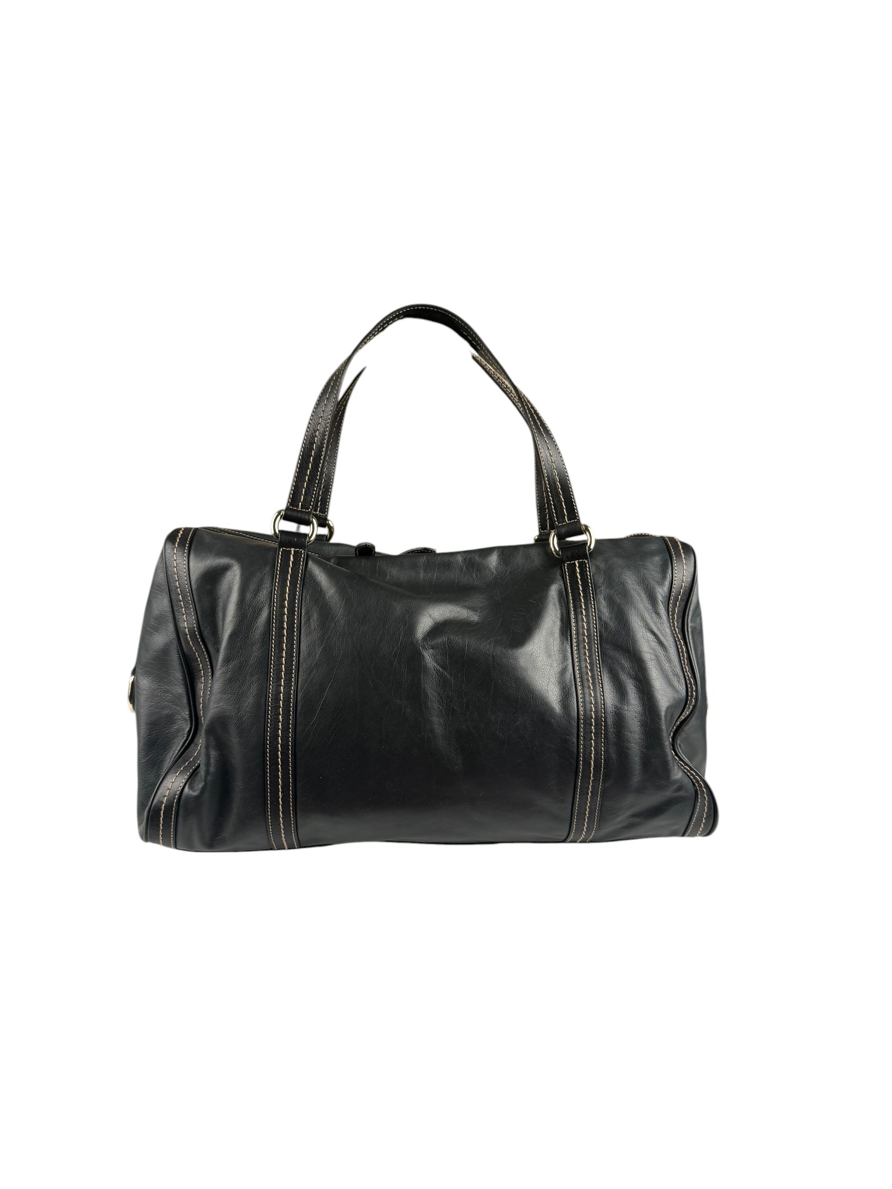 Gucci Bicolor Leather Duchessa Boston Bag