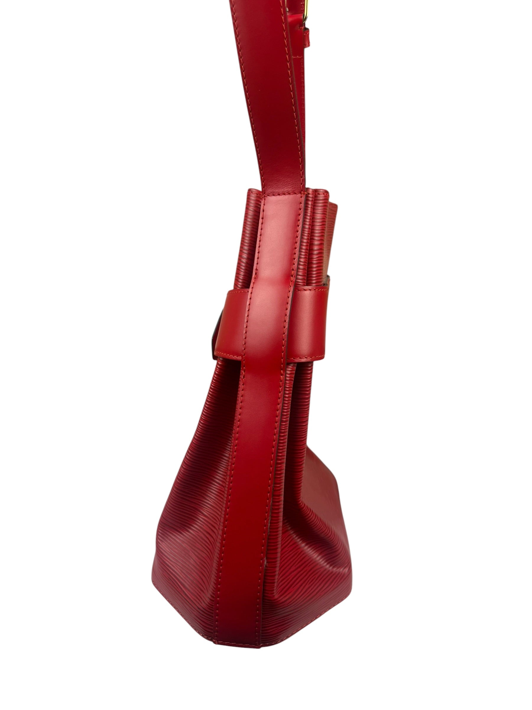 Louis Vuitton Red Epi Leather Castilian Sac D'Epaule Shoulder Bag