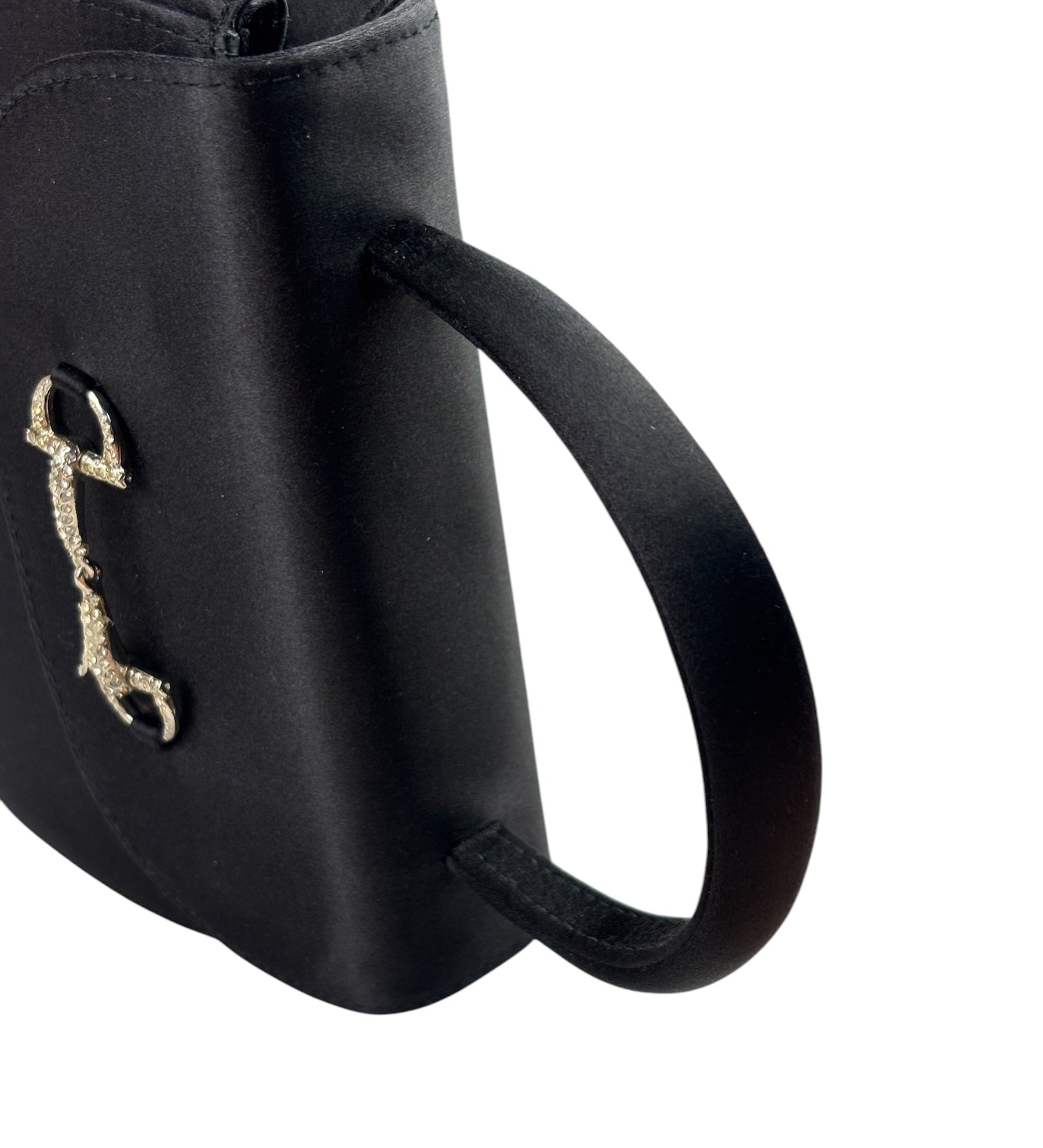 Gucci Vintage Satin Horsebit Top Handle Bag