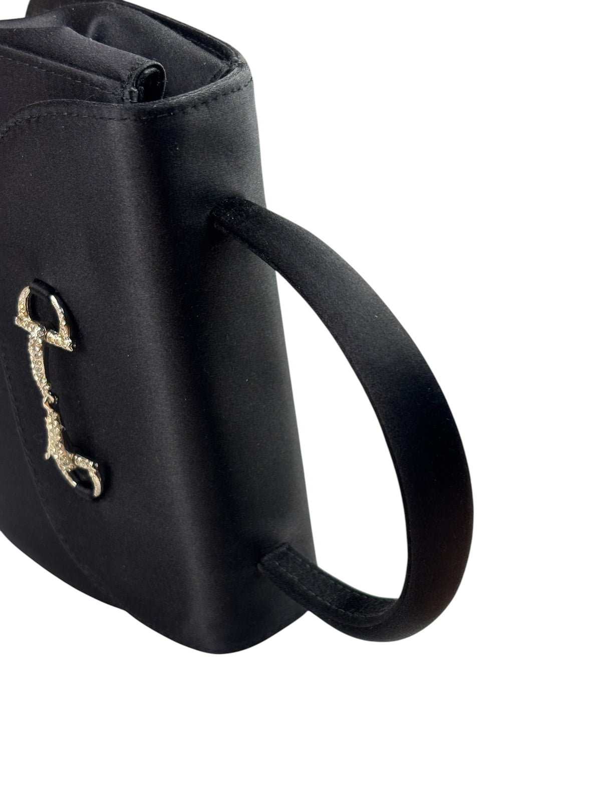 Gucci Vintage Satin Horsebit Top Handle Bag