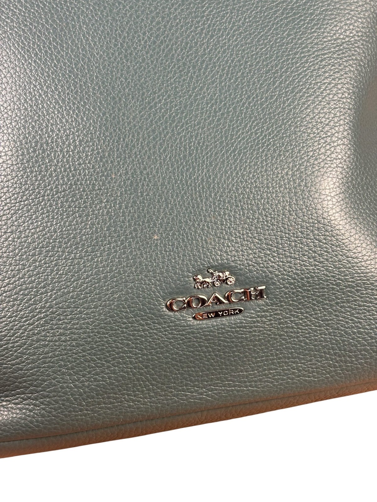 Coach Green Pebbled Leather Rogue Shoulder Bag