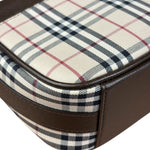 Burberry Vintage Leather Trim House Check Pochette
