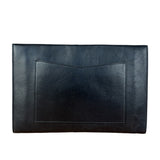 Chanel Black Leather Paris-Rome Coco Envelope Clutch 2017