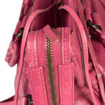 Balenciaga Pink Leather Classic City Two-Way Bag