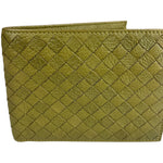 Bottega Veneta Intercciato Green Wallet