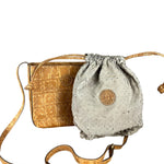Fendi Vintage Crocodile-Embossed Leather Crossbody Bag