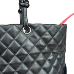 Chanel Black Quilted Leather Ligne Cambon Tote Bag 2004