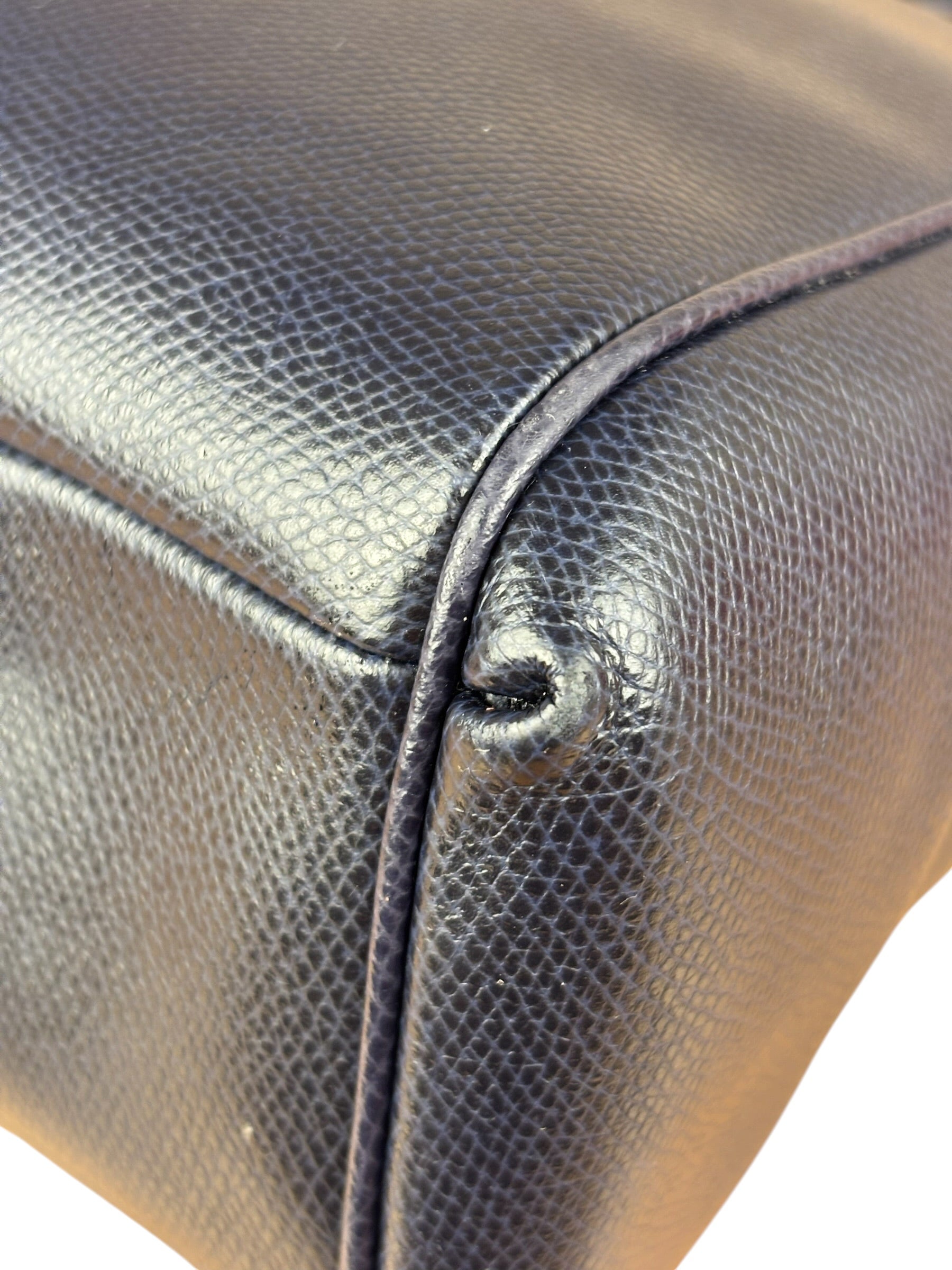 Coach Vintage Navy Leather 2Way Bag