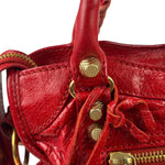 Balenciaga Red Calfskin Mini Le City Bag
