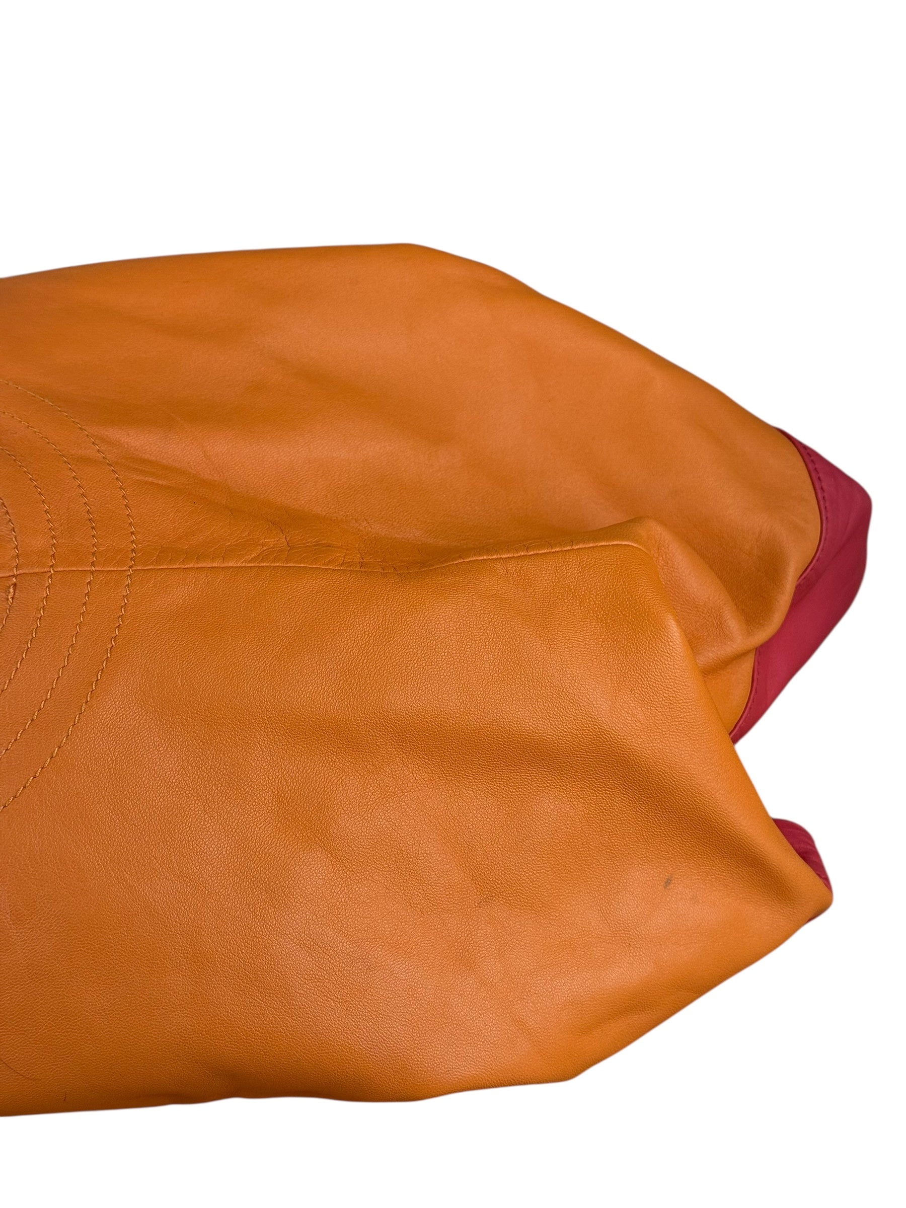 Loewe Leather Nappa Aire Handbag Orange/Pink