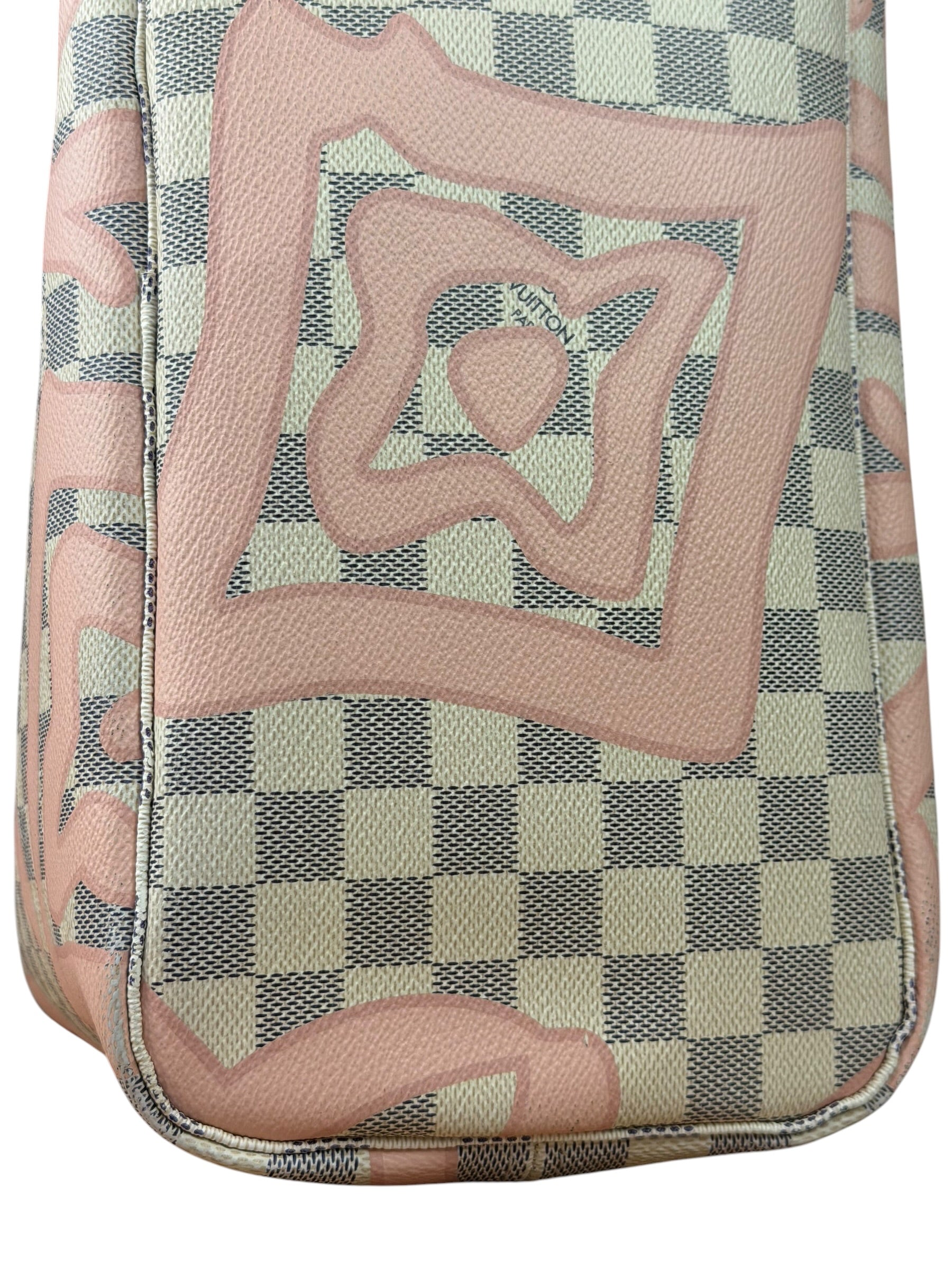 Louis Vuitton Limited Edition Pink Damier Azur Tahitienne Neverfull GM