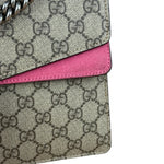Gucci Dionysus GG Supreme Shoulder Bag Beige/Pink