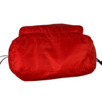 Prada Rosso Red Tessuto Nylon/Saffiano Leather Trim Shoulder Bag