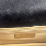 Chanel Black Leather Medium Gabrielle Flap Bag 2011