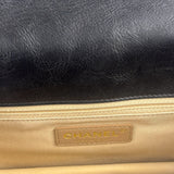 Chanel Black Leather Medium Gabrielle Flap Bag 2011