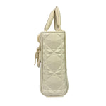 Christian Dior White Lady D-Joy Geometric 2Way Handbag