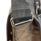 Gucci Black PVC GG Imprime Web Buckle Messenger Bag