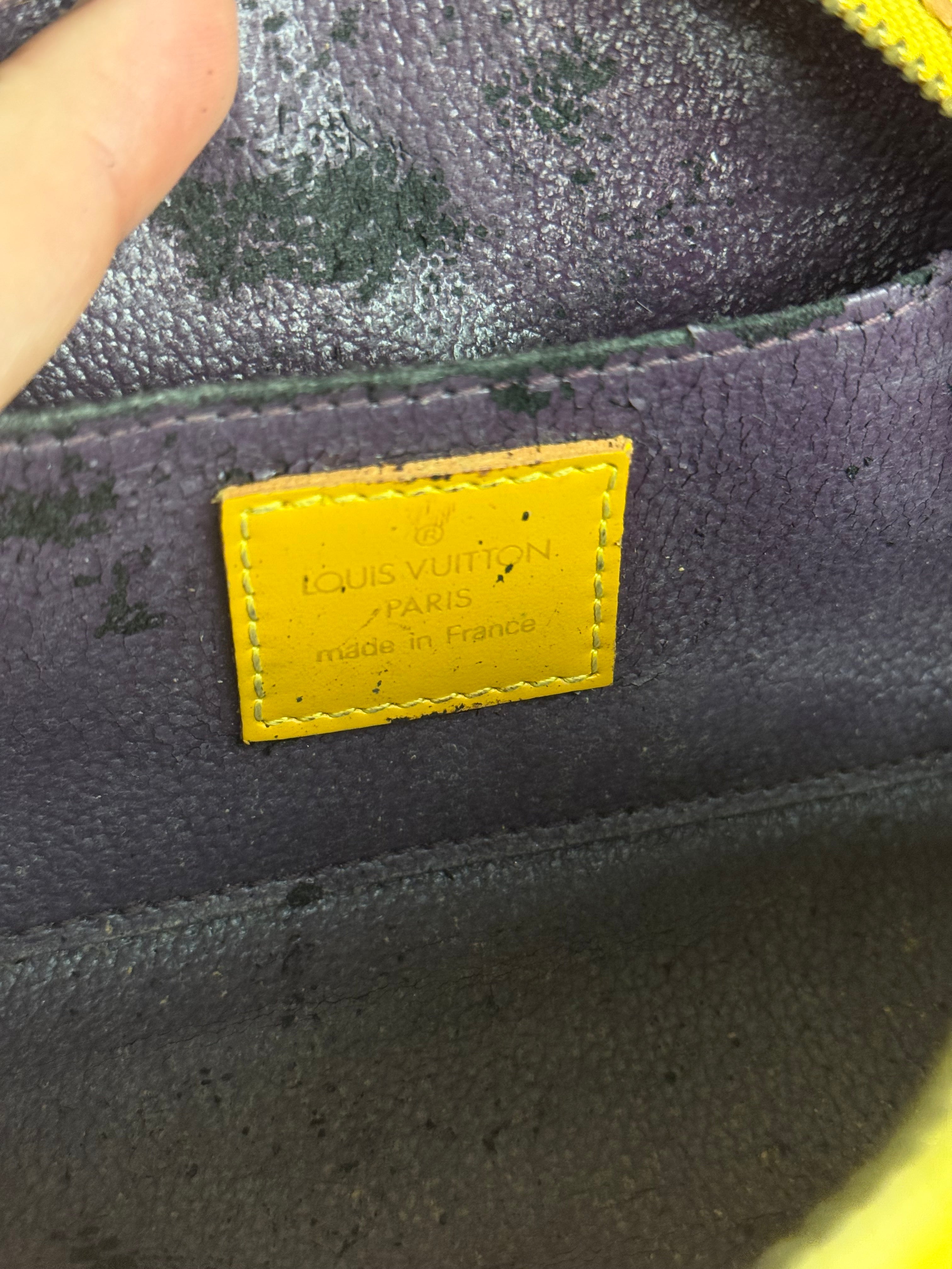 Louis Vuitton Yellow Epi Pouch