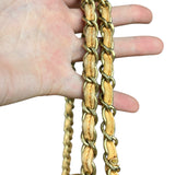 Chanel CC Flap Bag Peach Jersey Quilt