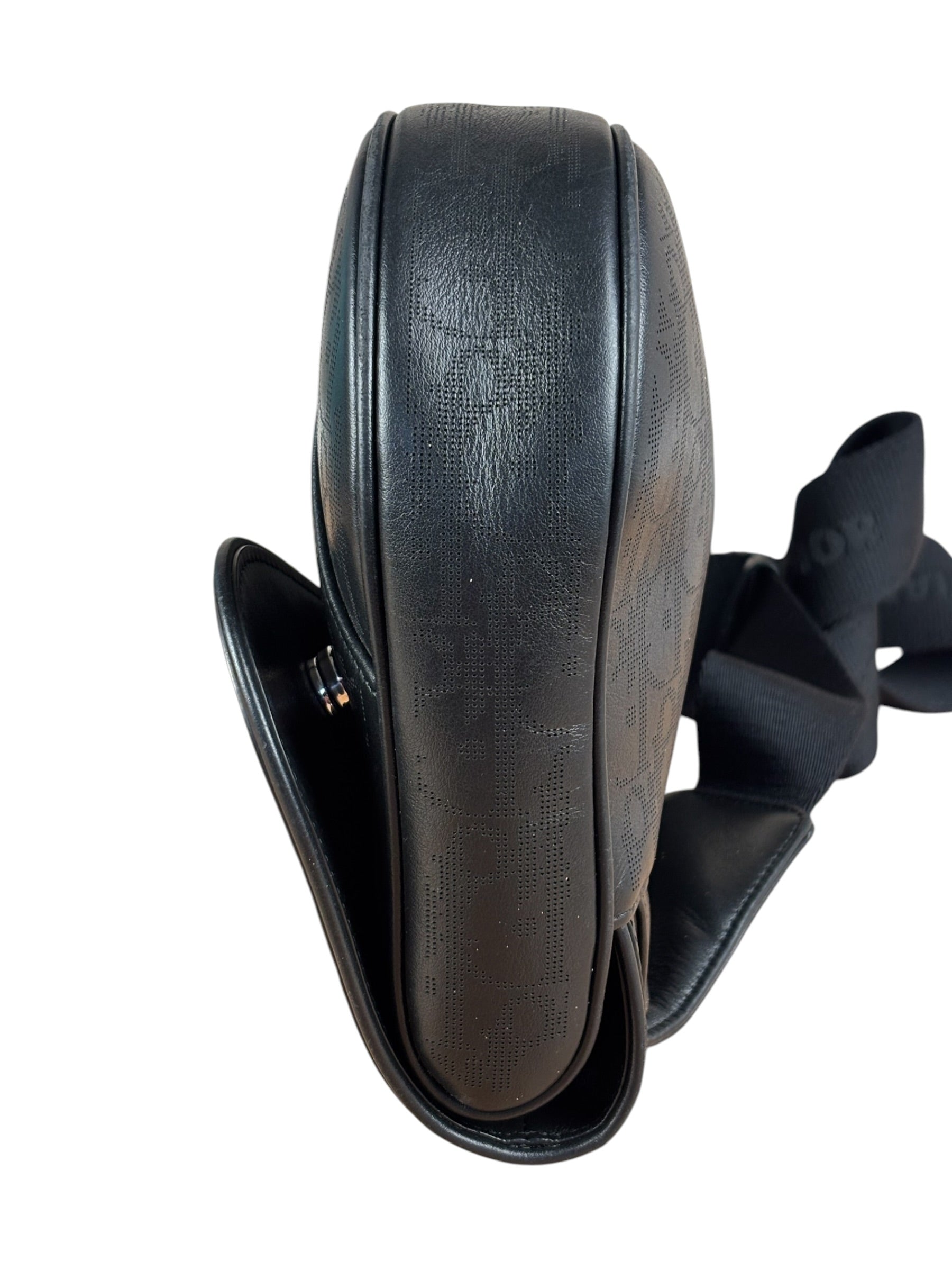 Christian Dior Black Calfskin Galaxy Saddle Messenger Bag