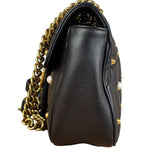 Gucci Black Pearly GG Marmont Flap Bag