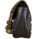 Gucci Black Pearly GG Marmont Flap Bag