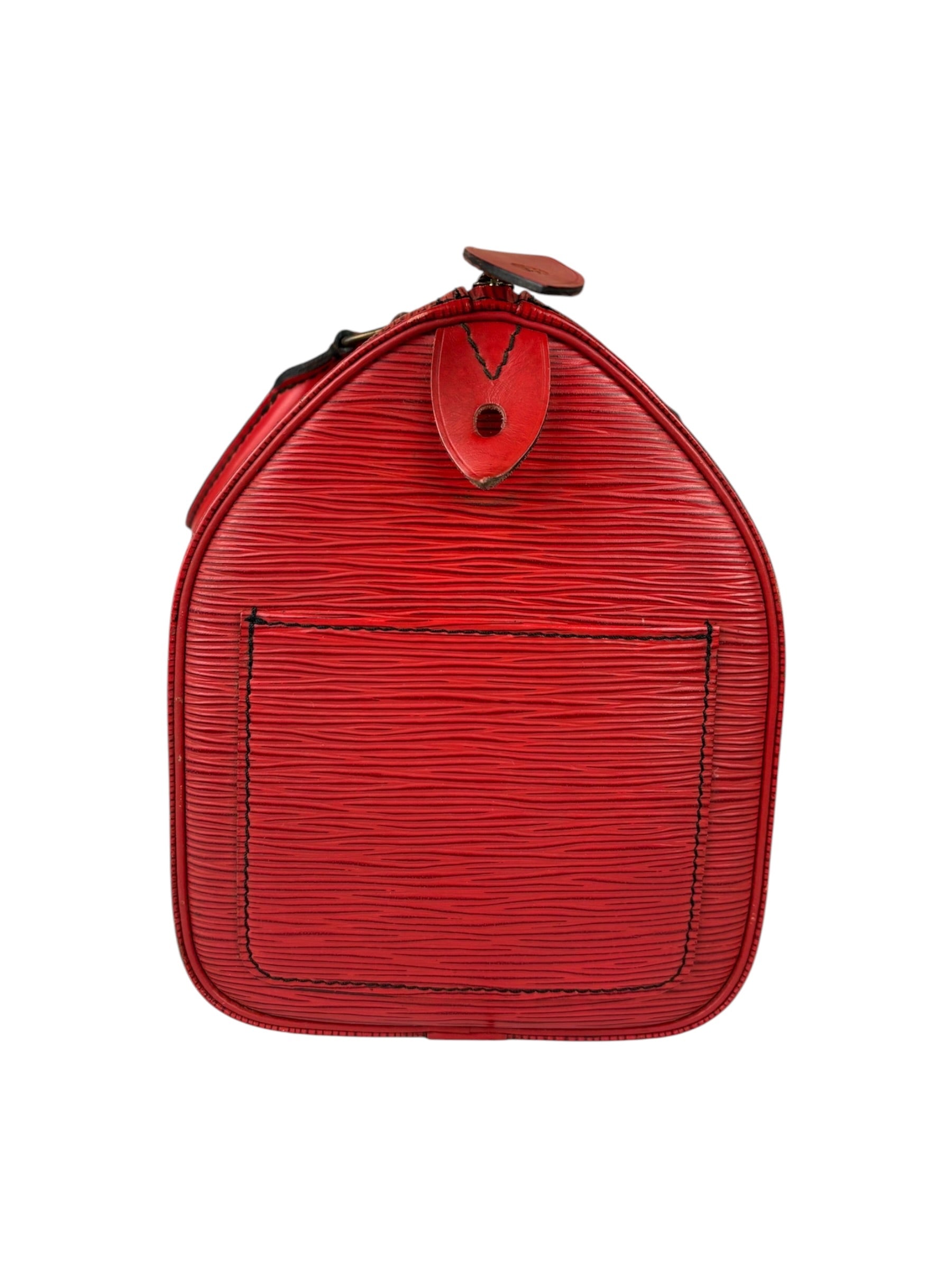 Louis Vuitton Castillian Red Epi Leather Speedy Mini Handbag