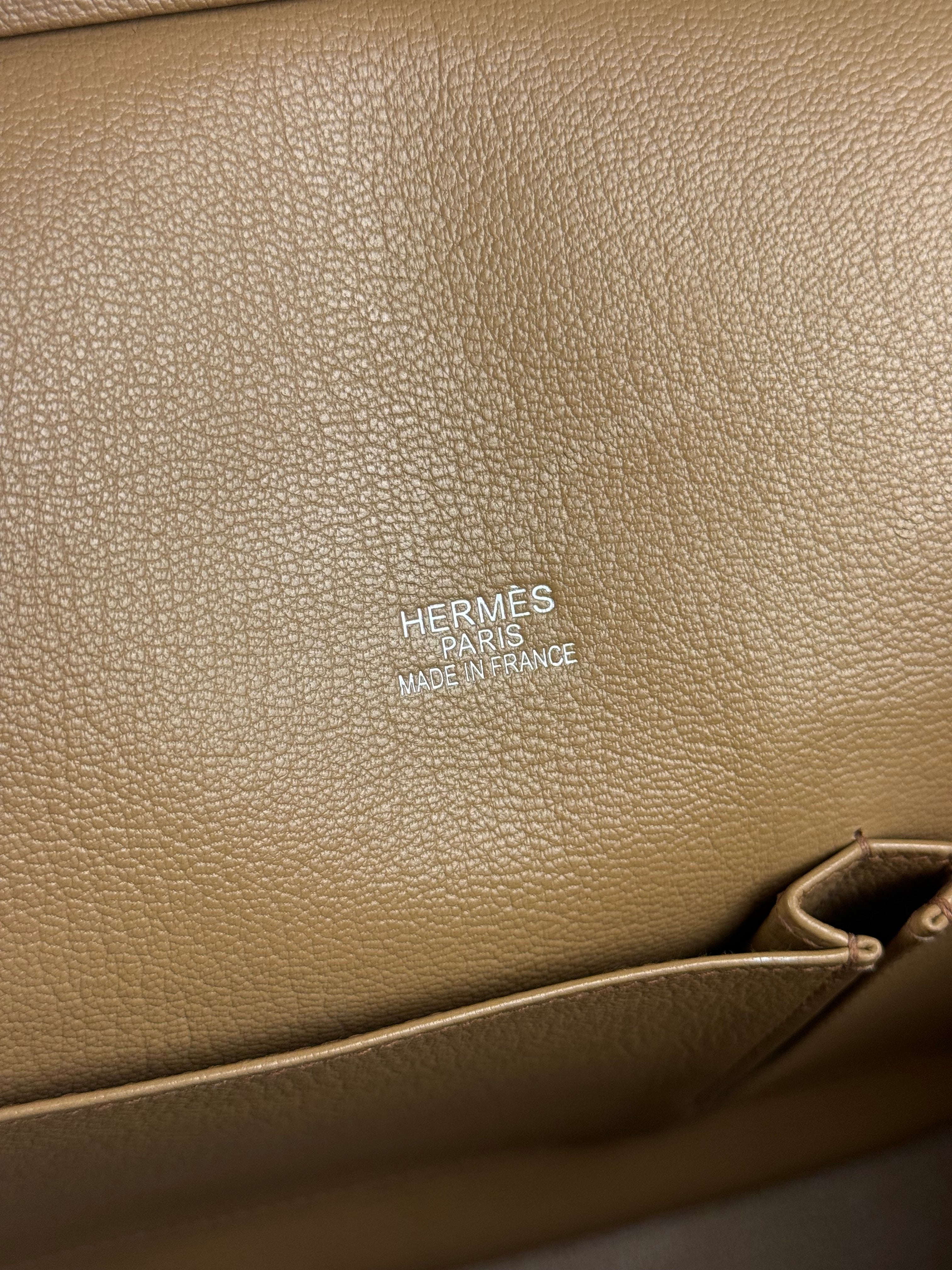 Hermes Jypsiere Tan Clemence Leather Shoulder Bag 2008