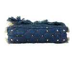 Valentino Garavani Denim Rockstud Spike Shoulder Bag