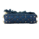 Valentino Garavani Denim Rockstud Spike Shoulder Bag