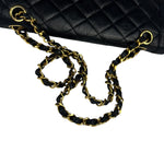 Chanel Black Leather Jumboo Double Flap Shoulder Bag