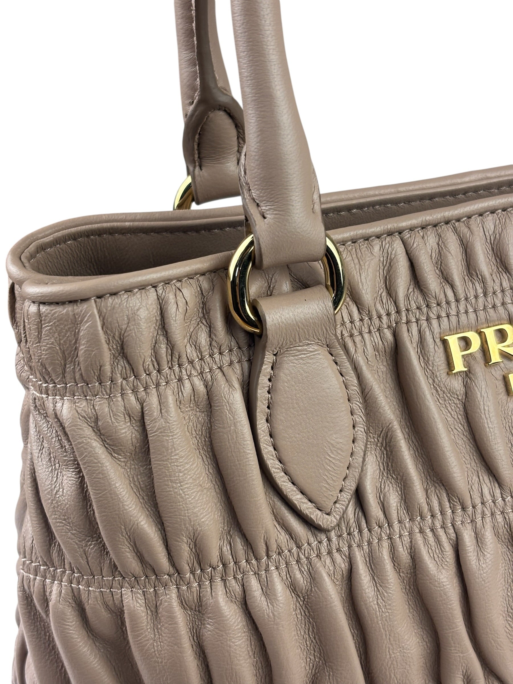 Prada Blush Pink  Gaufre Nappa Leather Two-Way Bag