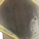 MCM Vintage Black Pebbled Leather Bowler Pochette