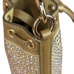 Coach Yellow Gold Mini Bucket Crystal Two-Way Bag