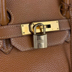 Hermes Birkin 35 Gold Brown Togo Leather Handbag 2001