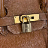 Hermes Birkin 35 Gold Brown Togo Leather Handbag 2001