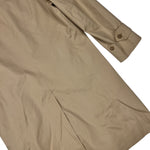 Burberry Vintage Khaki Plaid Lined Mid-Length Coat