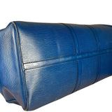 Louis Vuitton Blue Epi Keepall 55