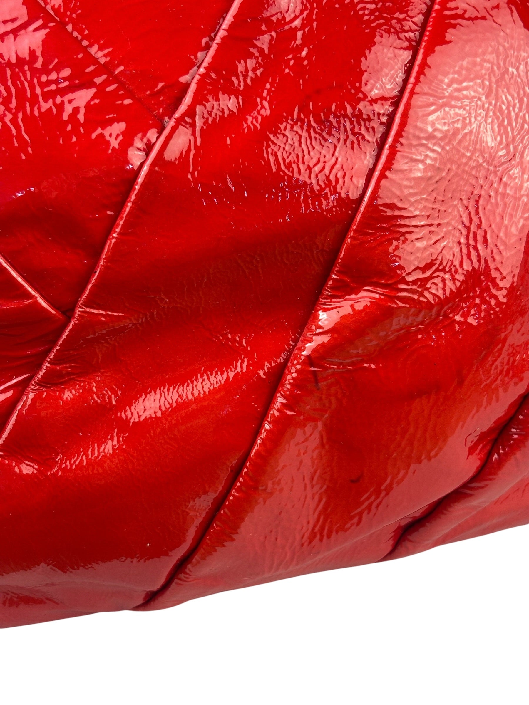 Coach Red Patent Leather Two-Way Bag