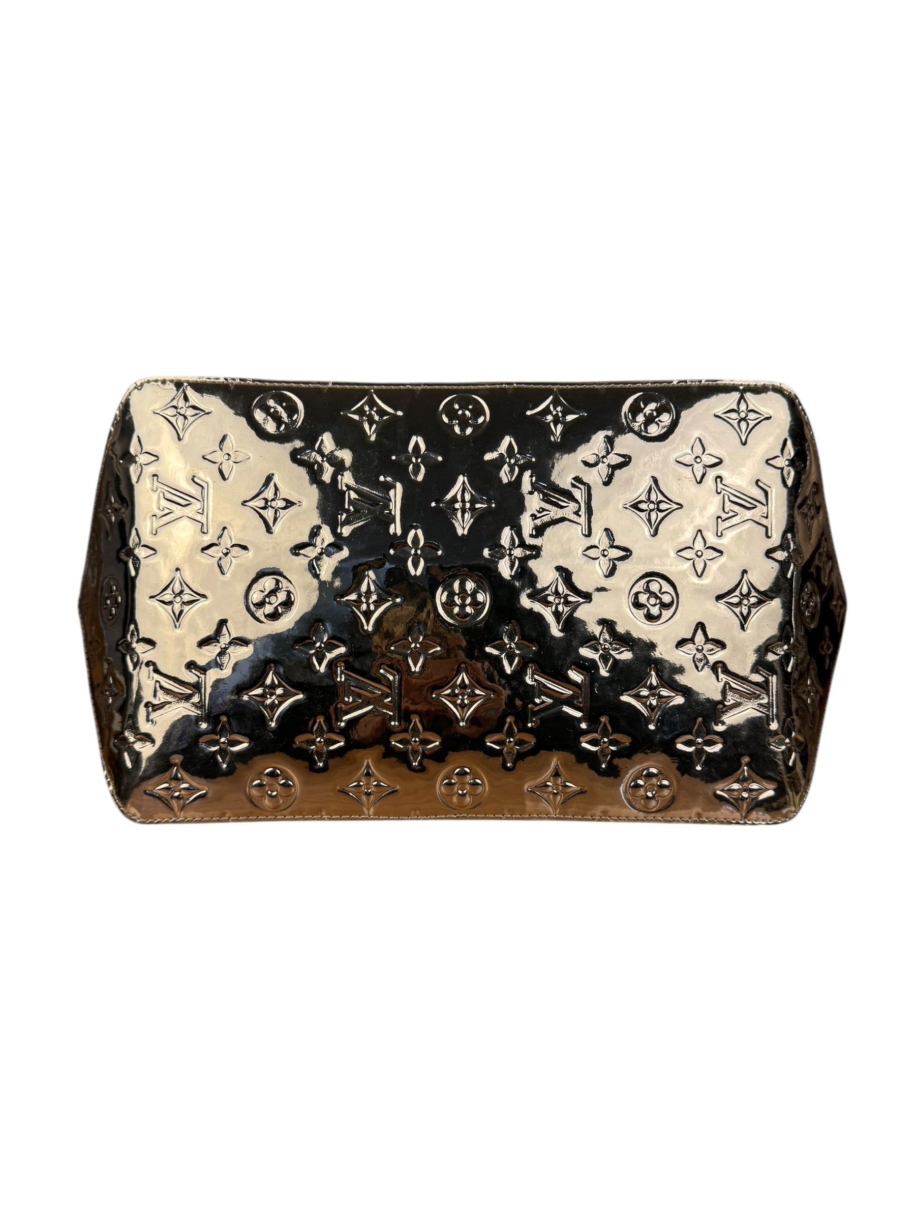 Louis Vuitton Gold Monogram Vernis Miroir Bellevue GM Tote
