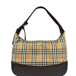 Burberry Vintage House Check Canvas/Leather Shoulder Bag