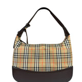 Burberry Vintage House Check Canvas/Leather Shoulder Bag