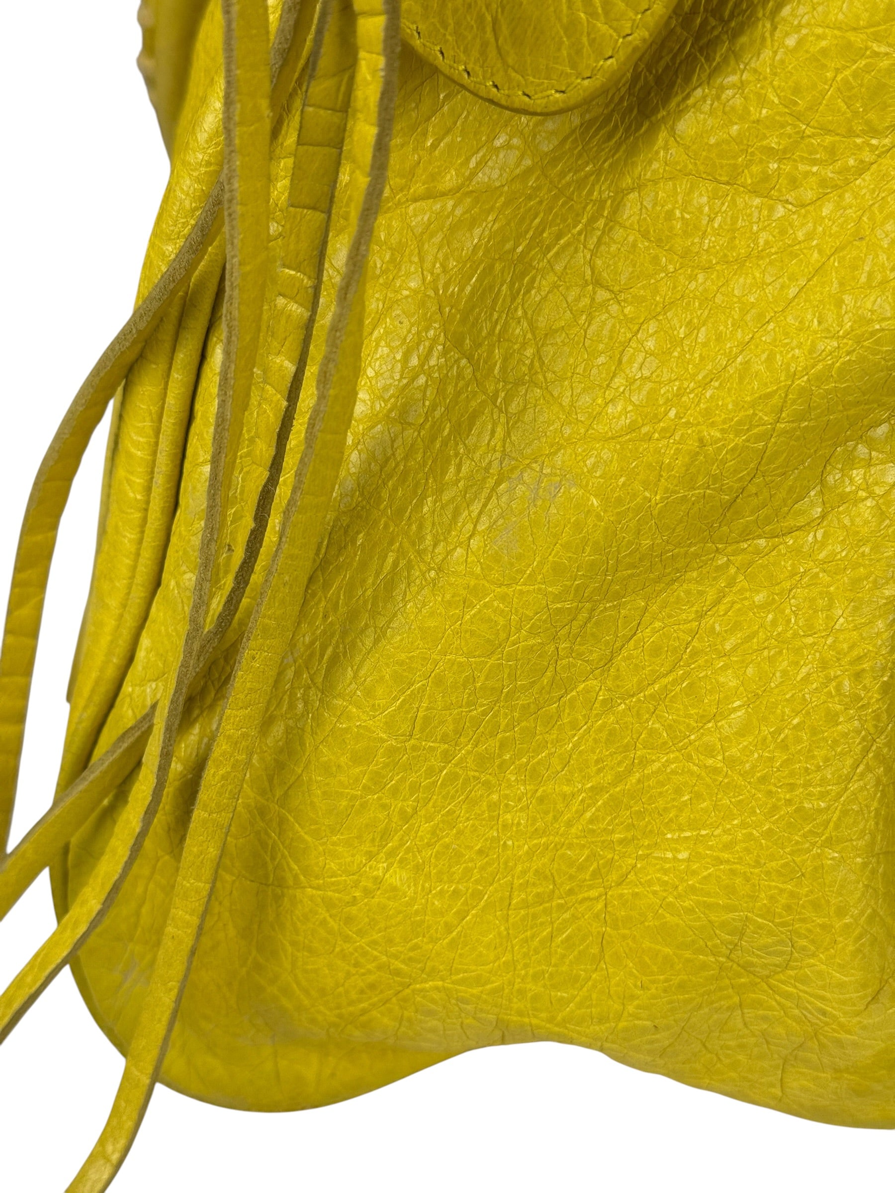 Balenciaga Yellow Leather Classic City Bag