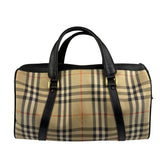 Burberry Vintage Haymarket House Small Boston Bag
