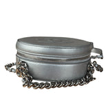 Chanel Silver CC Round as Earth Chain 2Way Bag (Authentic Limited Edition Sample)