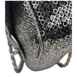 Chanel Silver Sequin East/West Flap Bag 2006